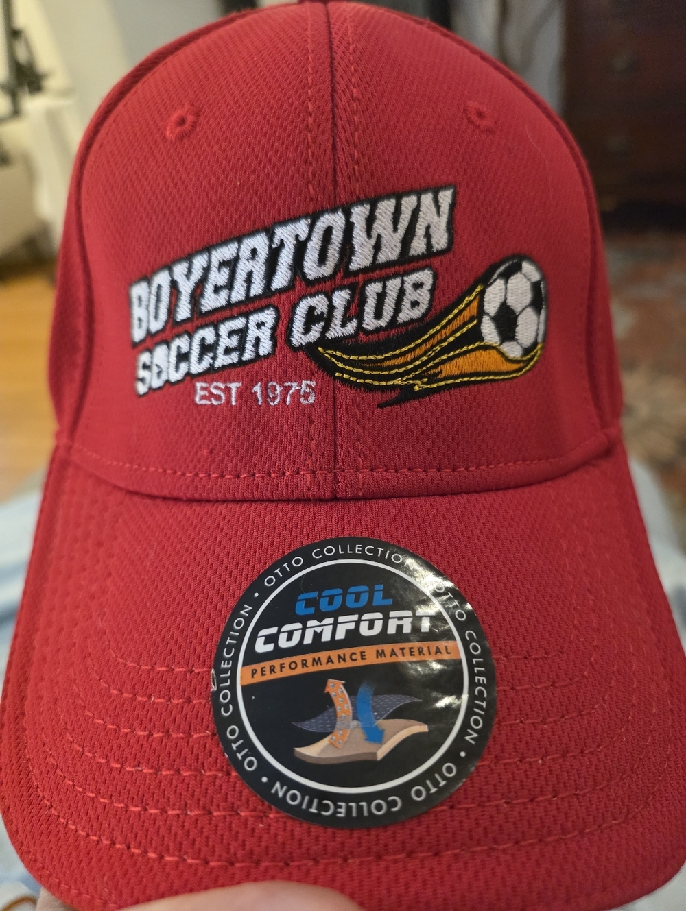 Red Performance Baseball Cap - Picture 7 of 7